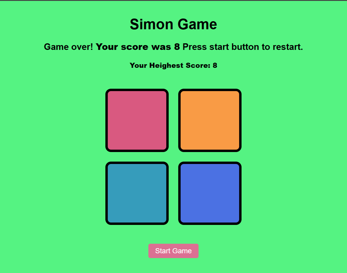 Simon says game image
